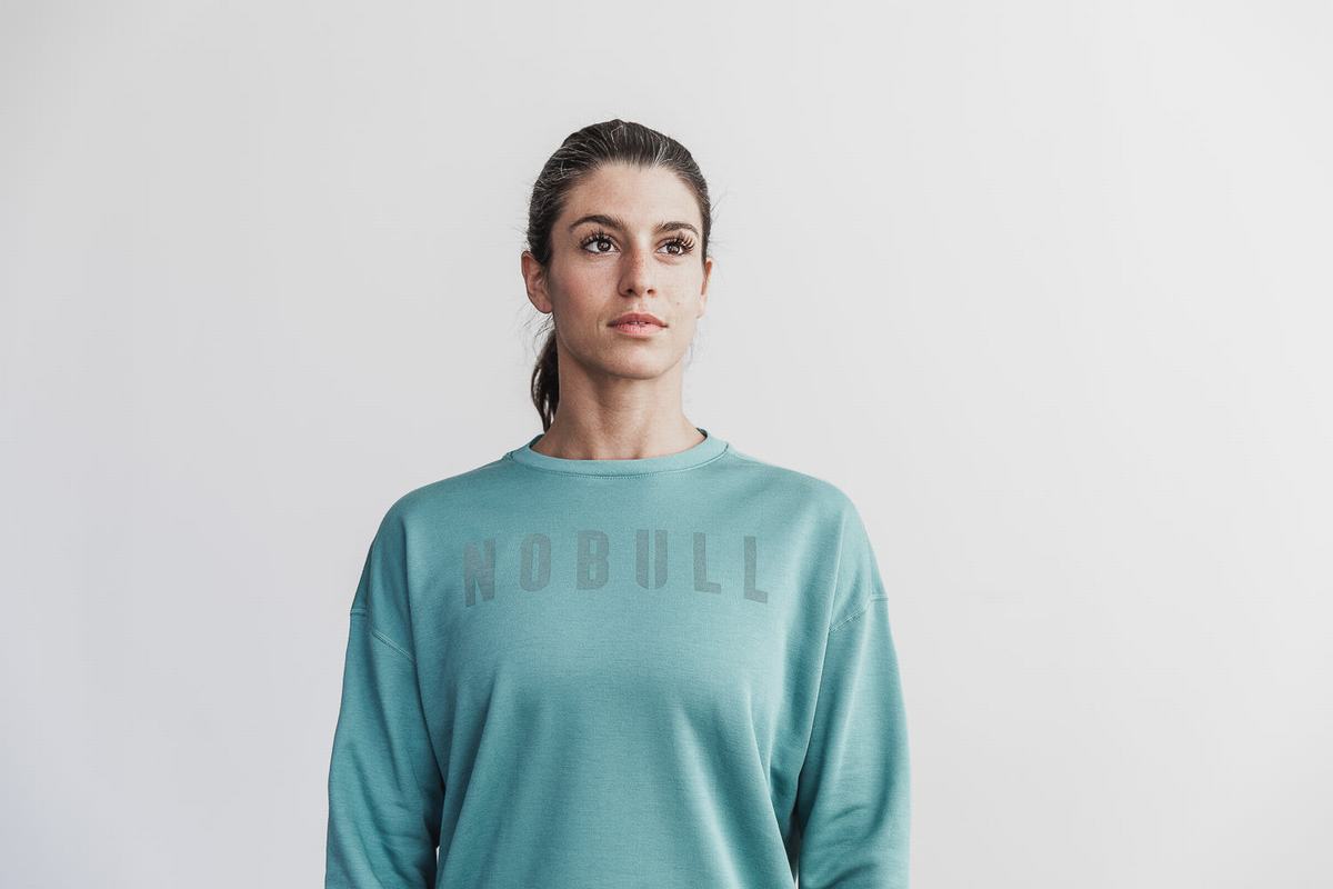 Nobull Crew Women's Sweatshirts Blue | Australia (IP0189)